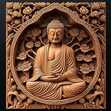 3D model Shakyamuni Buddha (STL)